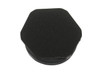 3/16" Black Hexagonal Poly Plug