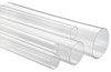 3/4" x 4' Thin Wall Round Clear Plastic Tube