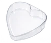 Clear thermoformed heart shaped tray 100 per box with lids