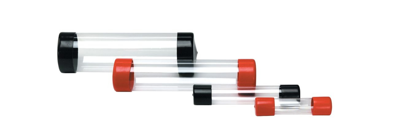 2 x 24 Clear Plastic Mailing Tube