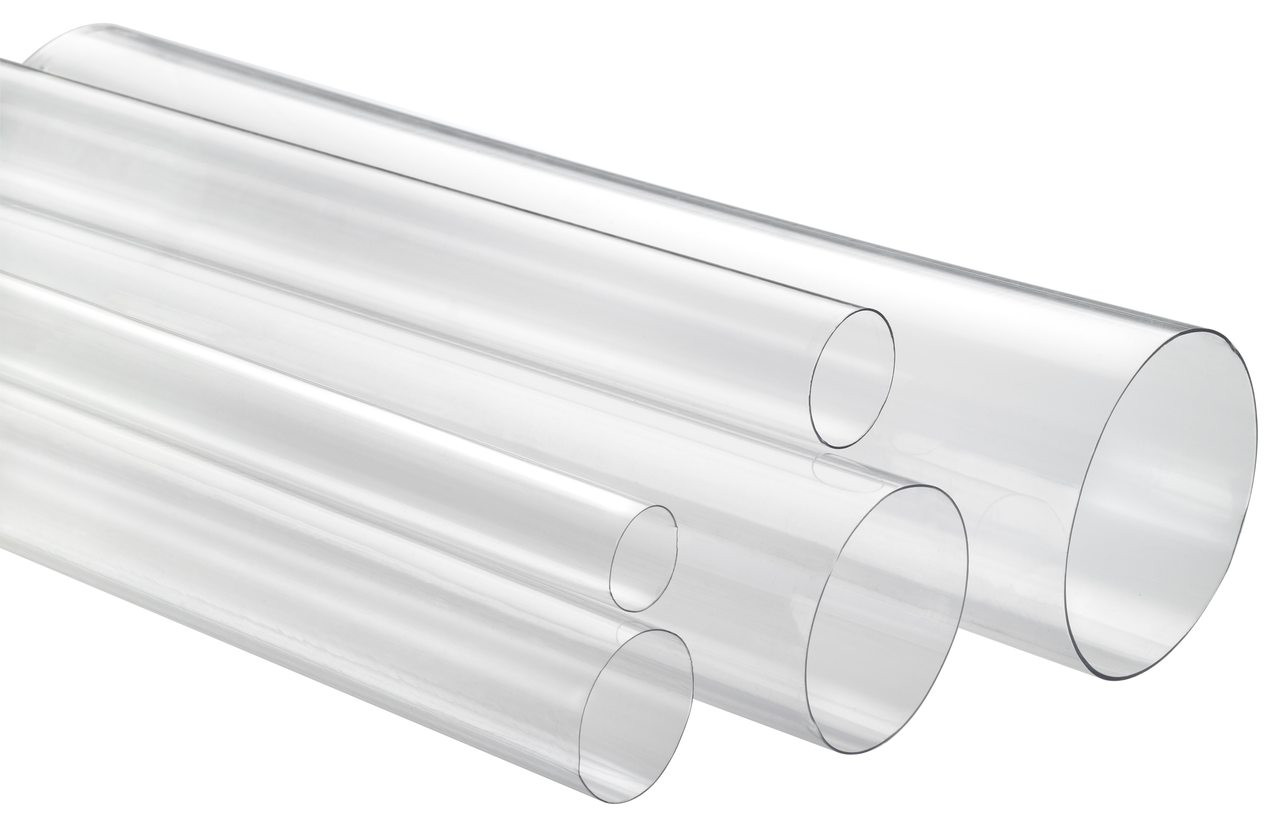 Outer Diameter 9/16-10 ft Hard Bendable Stress-Resistant White Semi-Clear Plastic Tubing for Chemical Applications Inner Diameter 1/2