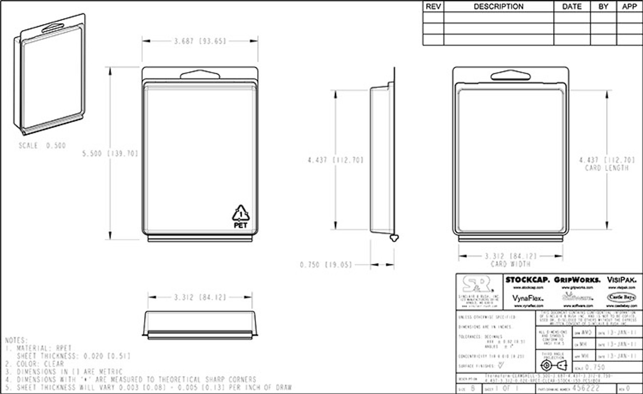 456222 - Stock Clamshell Packaging