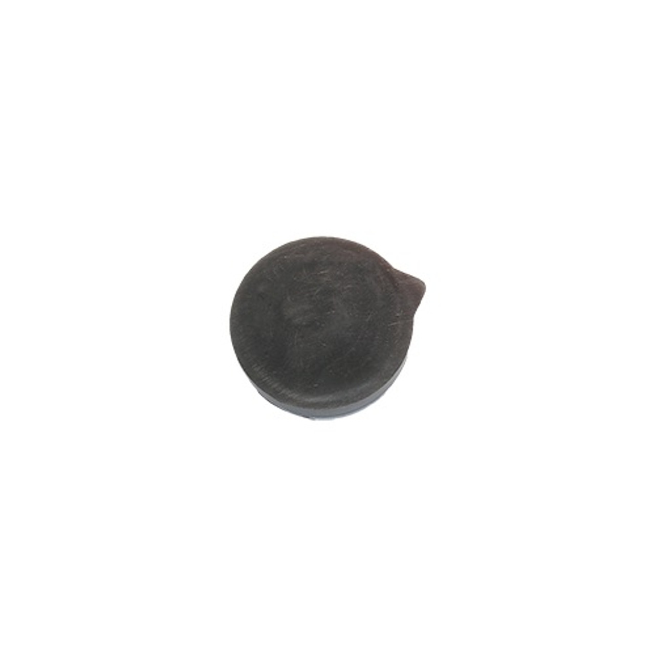 1-5/8" Round Poly Plug Flat Top - Black