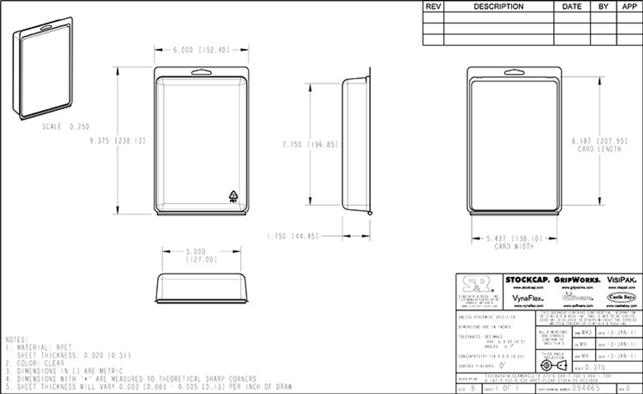 094465 - Stock Clamshell Packaging