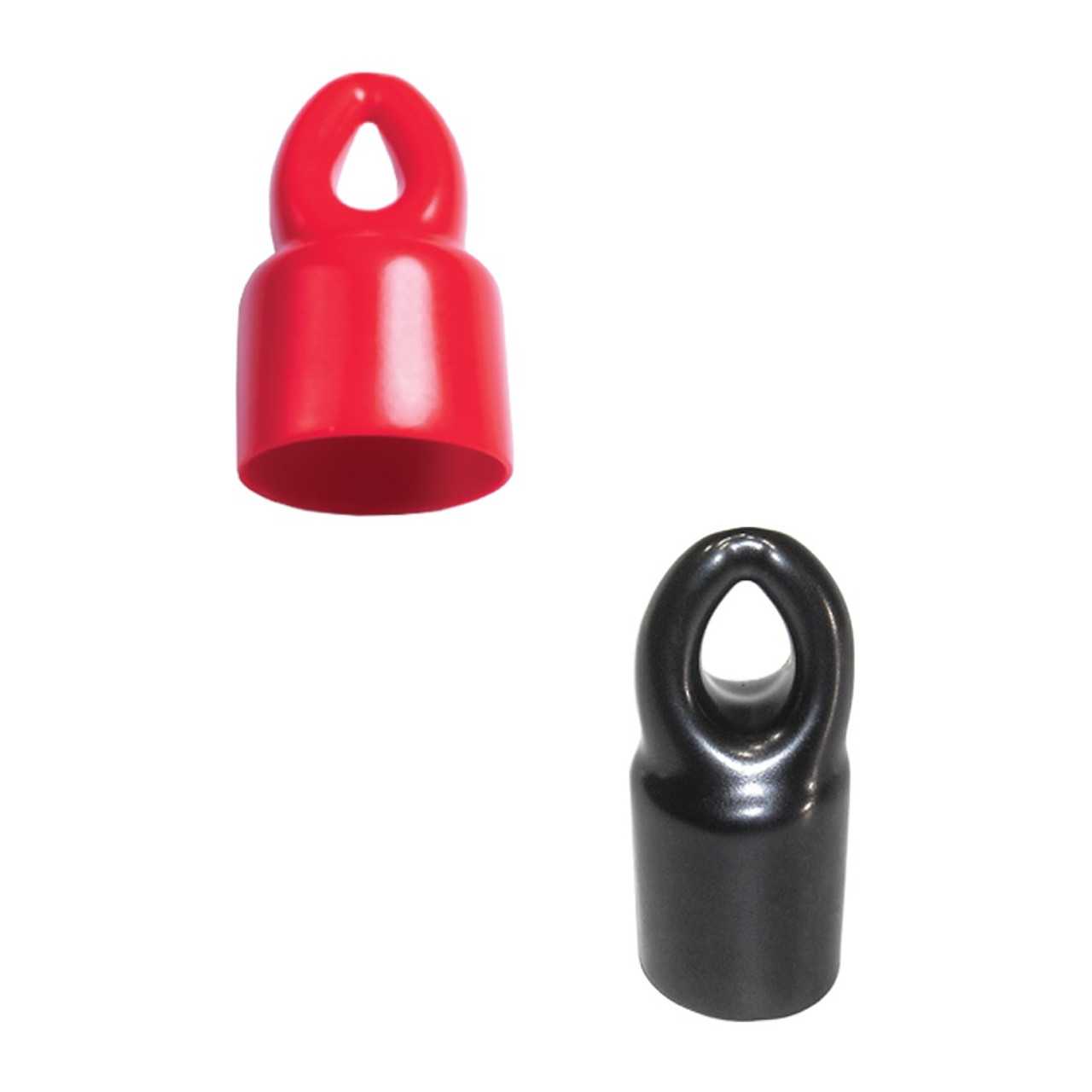 1" x 1" Hanger Cap - 250 in Red or Black and Various Sizes