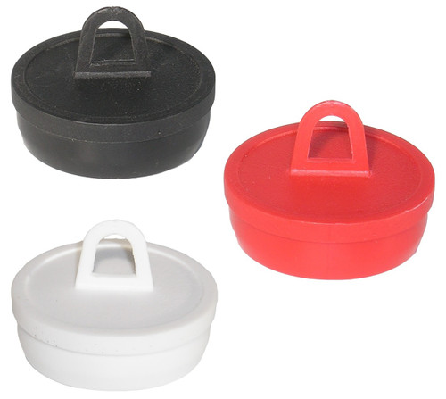 1" Round Hanger Plug - Black, Red or White 1" Round Hanger Plug - Black, Red or White