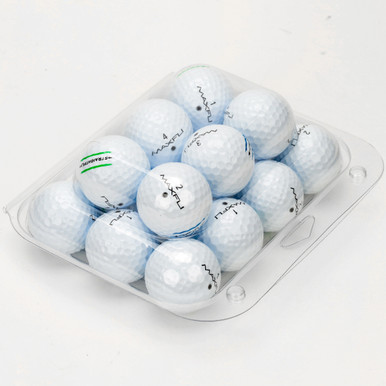 Golf Ball Clamshell Packaging - 18-Pack Flat Bottom Style