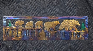 Welcome To Our Home Metal Works Large