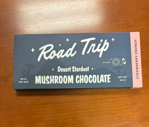Strawberry Crunch Mushroom Chocolate Bar