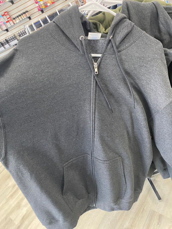Gray Zip-up Hoodie