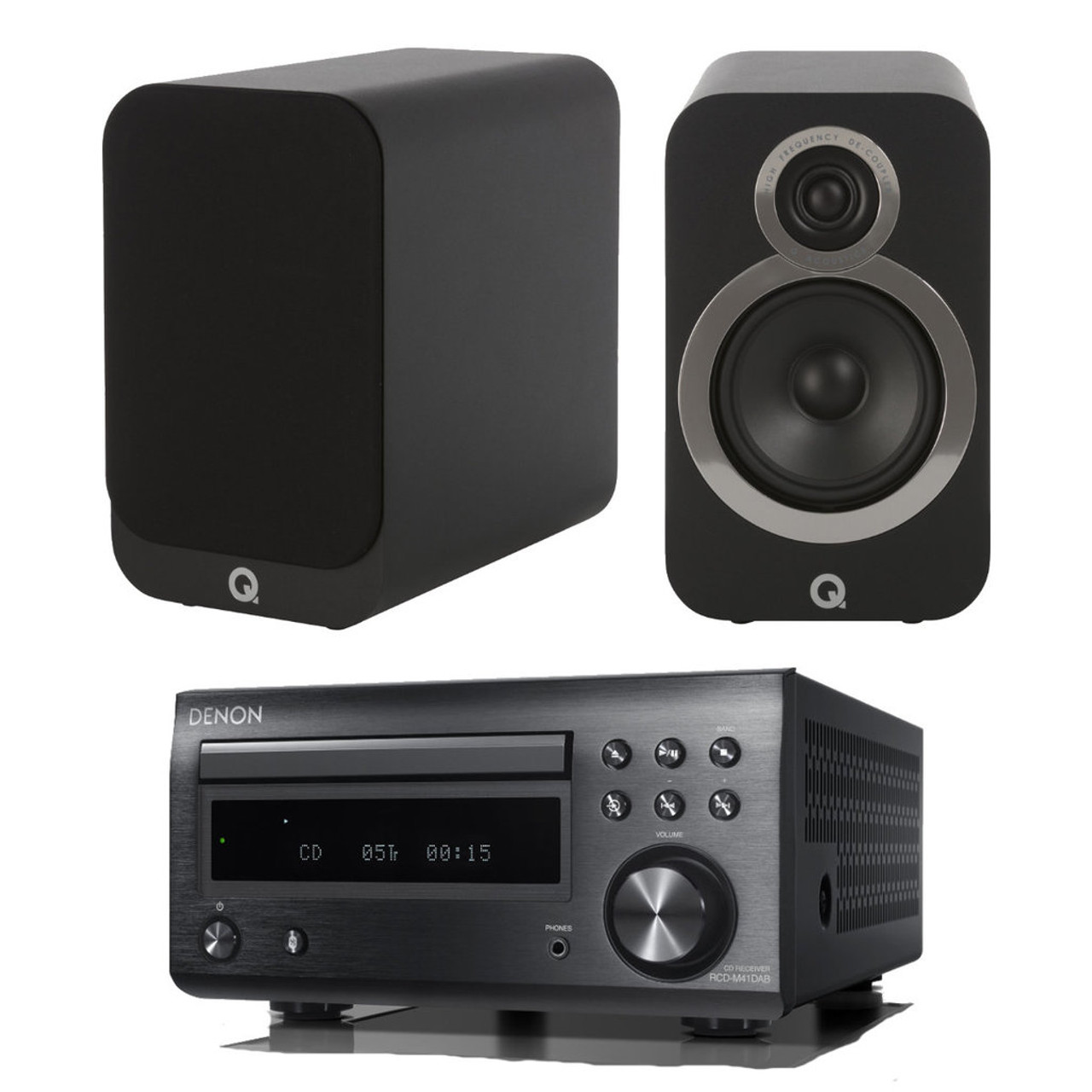 Denon RCD-M41 and Q Acoustics 3020i Music System