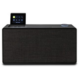 Pure Evoke Home All-in-One Music System Black Coffee and Walnut — front view