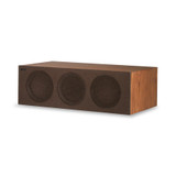 KEF R2c Centre Channel Speaker in Walnut with grille attached