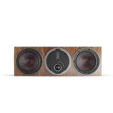 DALI Rubicon Vokal centre speaker in Natural Walnut, three-quarter front view