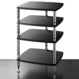 Solid Steel HS-4 Hi-Fi Rack (Flat Black) — hero view
