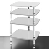 Solid Steel HS-4 Hi-Fi Rack (Gloss White) — hero view