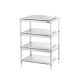 Solid Steel S5-4 Hi-Fi Rack in White — three-quarter hero view