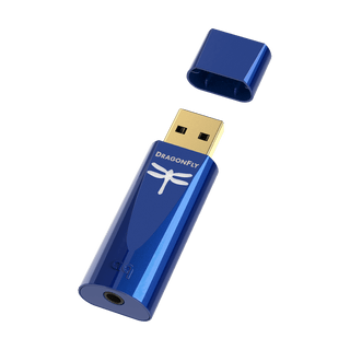 AudioQuest DragonFly Cobalt USB DAC and Headphone Amplifier — hero view