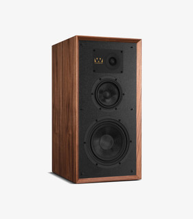 Wharfedale Super Linton Bookshelf Speaker (Walnut) angled view