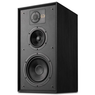 Wharfedale Linton Standmount Speakers Black Oak (Pair) — hero view
