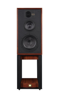 Wharfedale Linton Standmount Speakers Mahogany Red (Pair) — front view