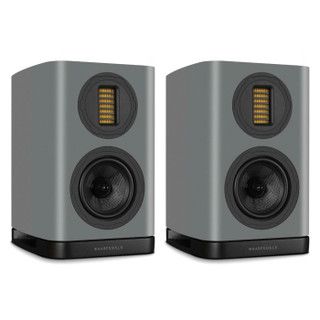 Wharfedale Evo 5.1 Bookshelf Speaker Lunar Grey — Front view with grille
