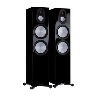 Monitor Audio Silver 500 7G Floorstanding Speakers (Pair) - Gloss Black
