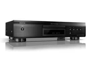 Denon DCD-600NE CD Player Black front view angled view
