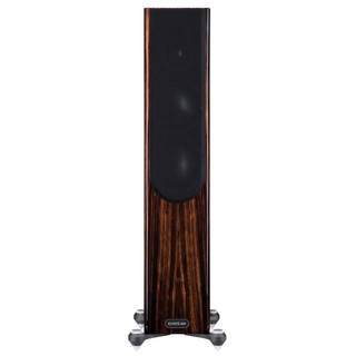 Monitor Audio Gold 200 5G Floorstanding Speaker Piano Ebony (Pair) — front view (grille on)