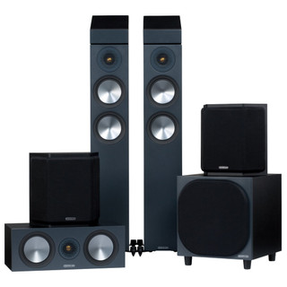 Monitor Audio Bronze 200 Atmos AV Speaker Package Black (5.1.2 Atmos Package) — hero view