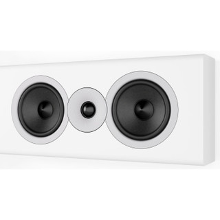 Acoustic Energy AE307 Mk2 centre speaker in matte white, front view