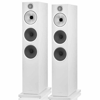 Bowers & Wilkins 603 S3 Floorstanding Speakers White (Pair) — front pair view