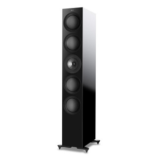 KEF R11 Floorstanding Speakers Gloss Black (Pair) — hero view