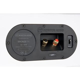 Monitor Audio Bronze 6G FX Surround Speakers White (Pair) — terminal panel