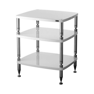 Solid Steel HF-3 Hi-Fi Rack (Gloss White) — front view