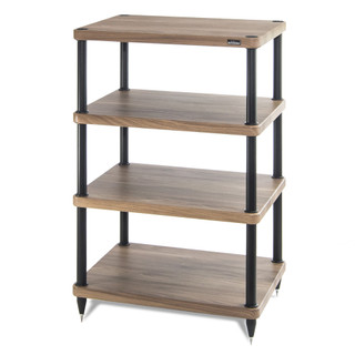 Solid Steel S3-4 Hi-Fi Rack in Walnut — front three-quarter view