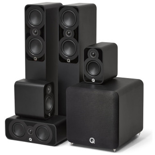 Q Acoustics 5040 5.1 Plus Cinema Pack Satin Black — full cinema pack