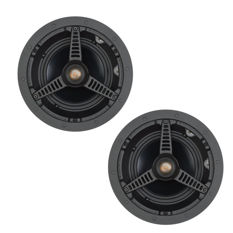 Monitor Audio C265 In-Ceiling Atmos Speaker (Pair) — front view (pair, grille off)