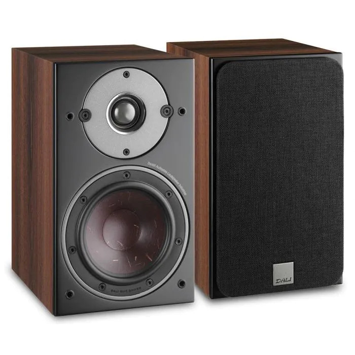 DALI Oberon 1 Bookshelf Speakers (Pair) - Dark Walnut