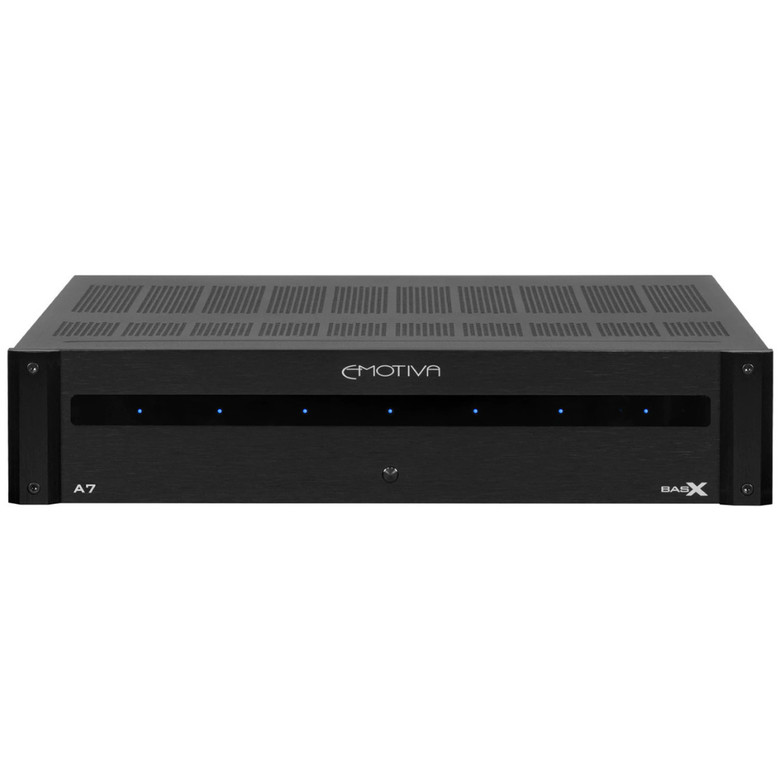 Emotiva BasX A7 Seven-Channel Power Amplifier — front view