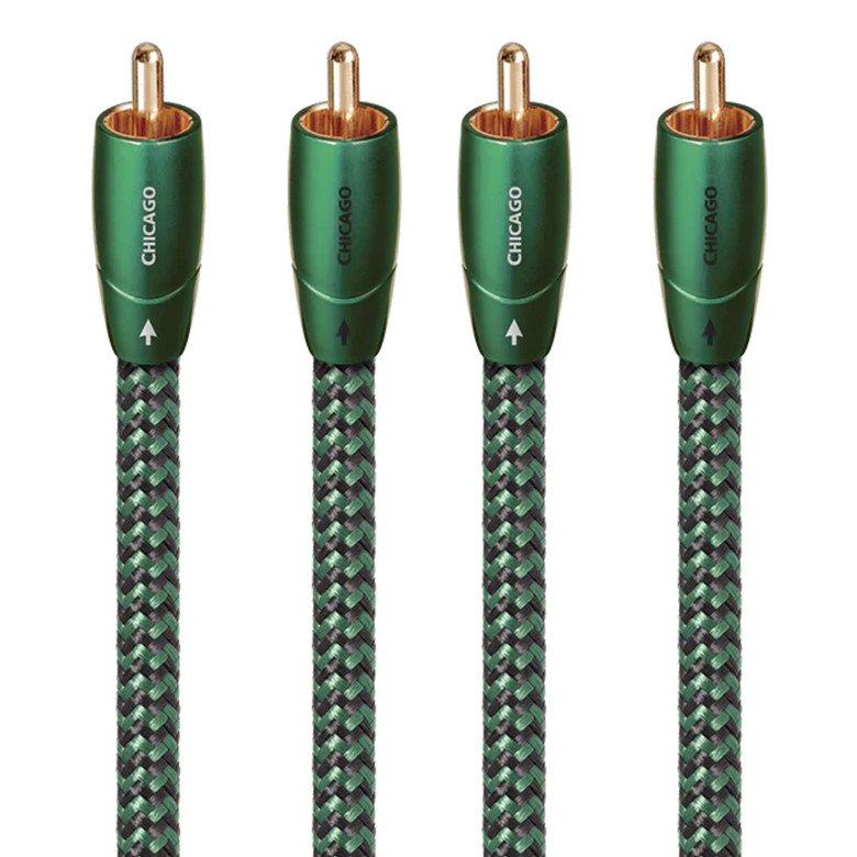AudioQuest Chicago RCA to RCA Interconnect Cable (4m Pair) — hero view