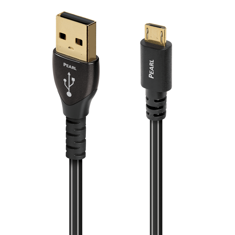 AudioQuest Pearl USB-A to Micro B 2.0 Cable 0.75m — hero view