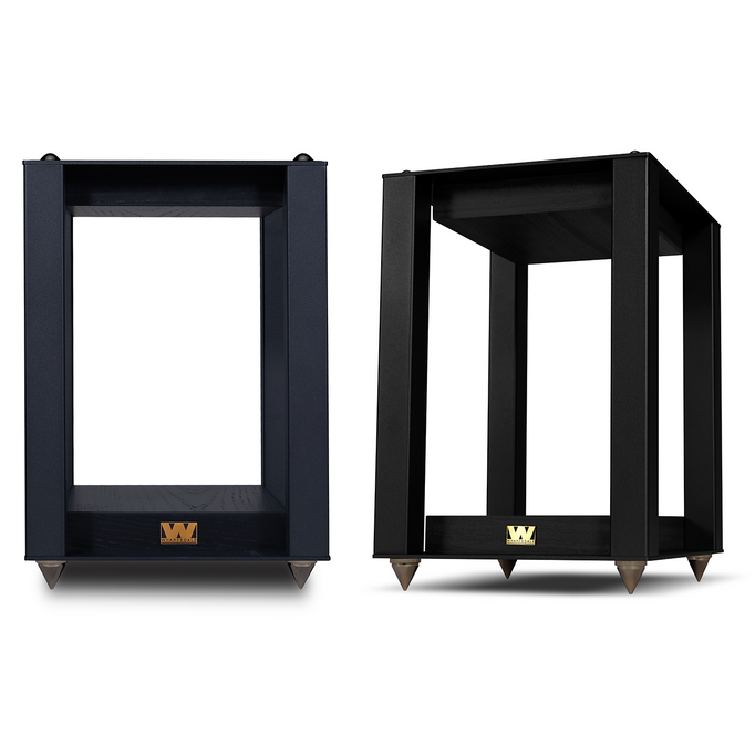 Wharfedale Linton Speaker Stands Black Oak (Pair) — hero view