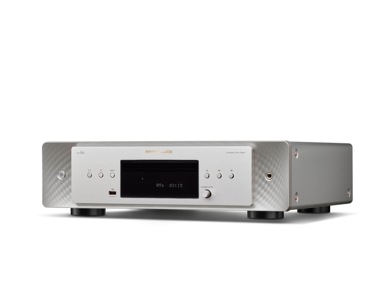 Marantz CD 60 CD Player Silver Gold - three-quarter angle from left