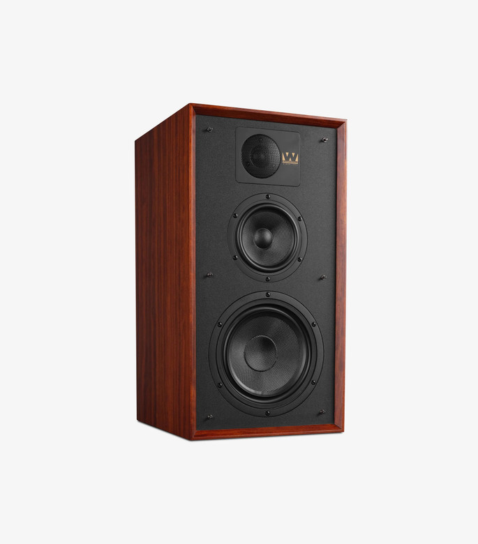 Wharfedale Linton Bookshelf Speakers - Mahogany Red