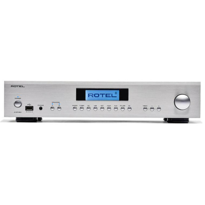 Rotel A12 MKII Integrated Amplifier Silver — front view