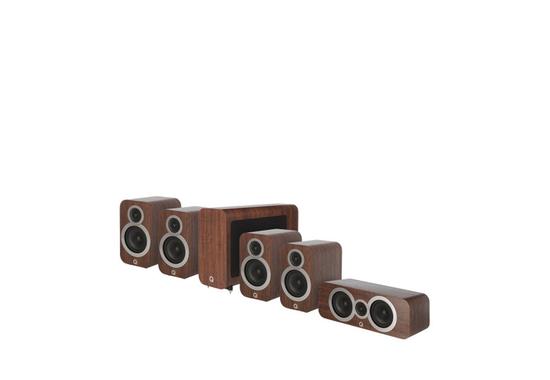 Q Acoustics 3010i 5.1 Cinema Pack (Walnut) — hero view