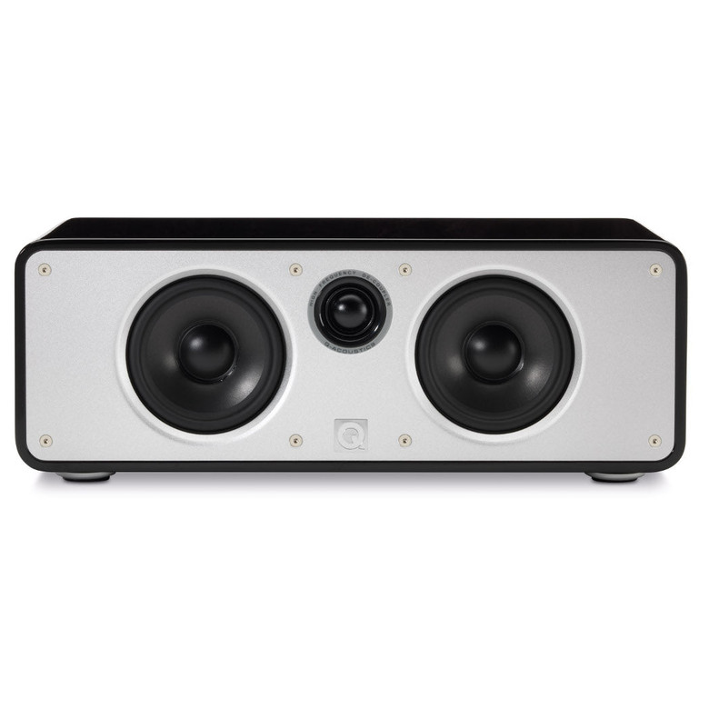 Q Acoustics Concept Centre Speaker (Gloss Black) — front view