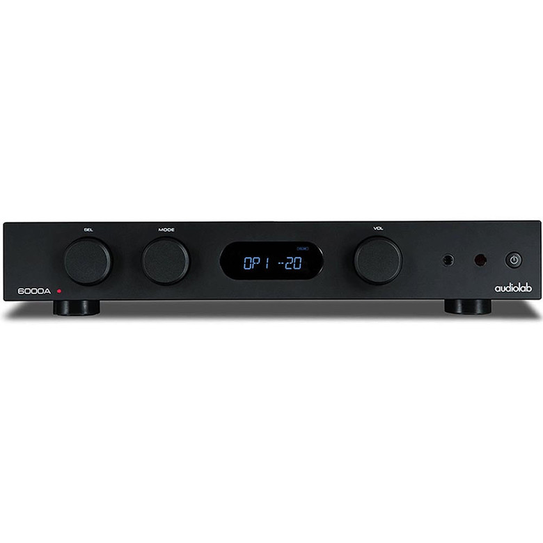 Audiolab 6000A Integrated Amplifier Black — front view