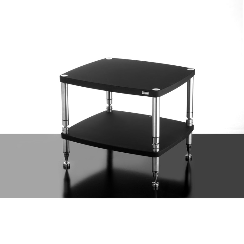 Solid Steel HF-2 Hi-Fi Rack (Flat Black) — hero view